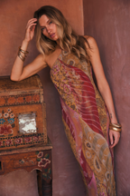 Isabella Patchwork Maxi Dress