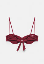 DRAPED BALCONETTE - BIKINI TOP - Bikinitop - dark red
