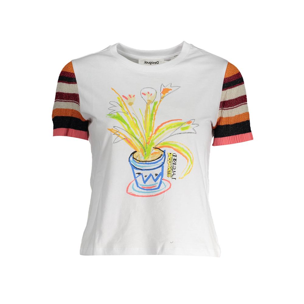 Bianco Cotton Women T-Shirt