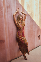 Isabella Patchwork Maxi Dress