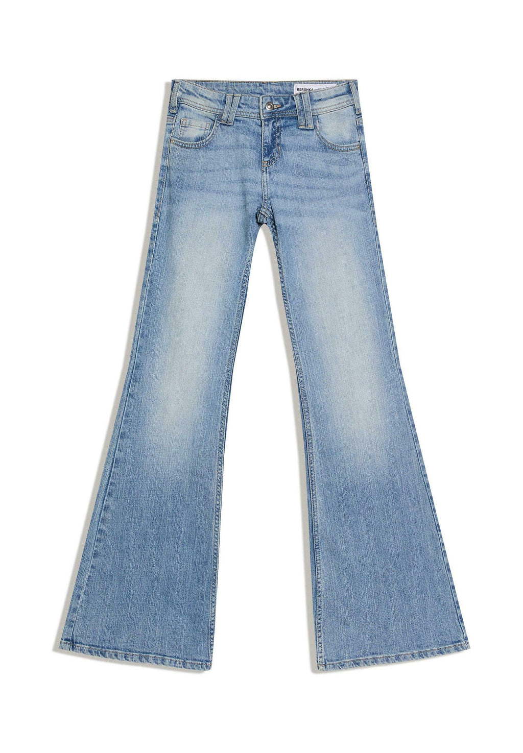 EMBROIDERED FLARED LOW-RISE - JEANS 01042335 - Flared Jeans - light blue