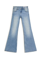EMBROIDERED FLARED LOW-RISE - JEANS 01042335 - Flared Jeans - light blue