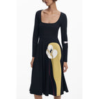 Black Cotton Women Dress