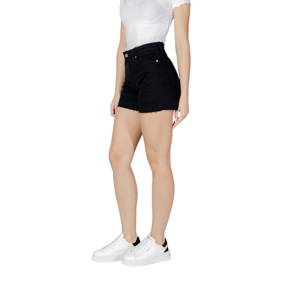 Black Cotton Shorts