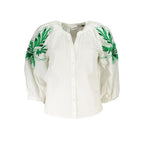 Bianco Polyester Women Shirt