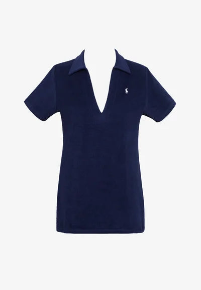 COLLAR DRESS - Dress - navy