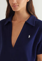 COLLAR DRESS - Dress - navy