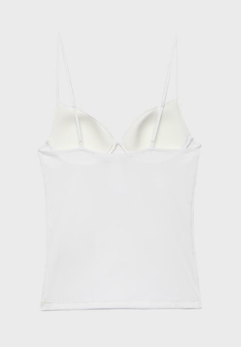 CORSETRY-INSPIRED TOP - Top - beige