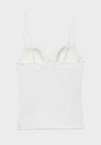 CORSETRY-INSPIRED TOP - Top - beige