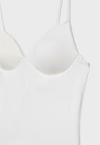 CORSETRY-INSPIRED TOP - Top - beige