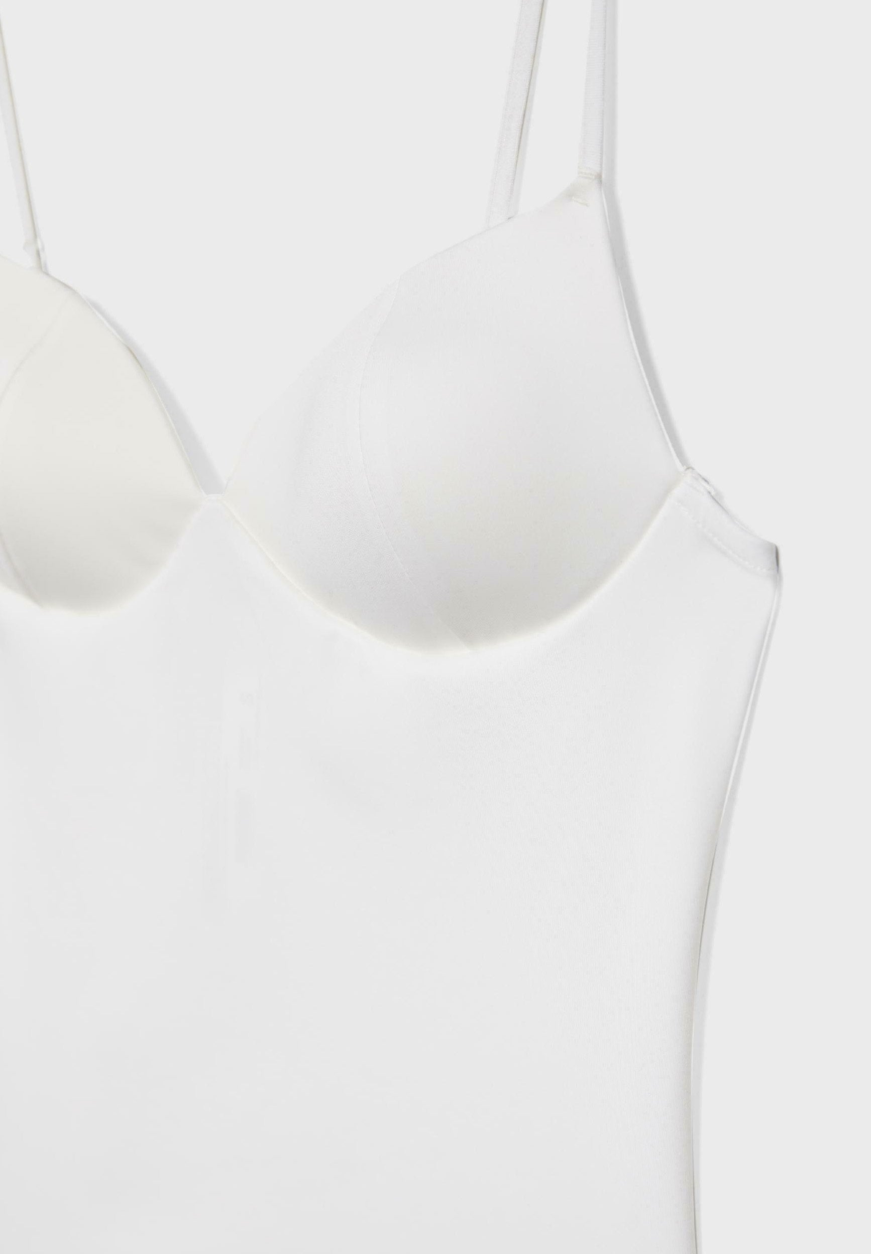 CORSETRY-INSPIRED TOP - Top - beige