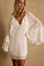 Alice White Chiffon Mini Dress