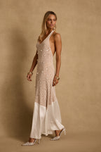 Anastasia Pearl Embellished Maxi Dress