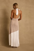 Anastasia Pearl Embellished Maxi Dress