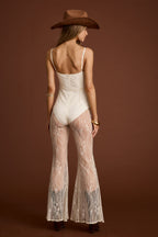 Belladonna Cream Lace Jumpsuit