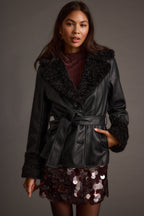 Banks Black Belted Coat