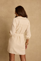 Barcelona Natural Belted Dress