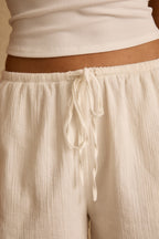 Clear Breeze Ivory Gauze Shorts
