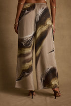 Clear Breeze Marble Satin Pants
