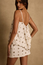 Camila Natural and Gold Tank