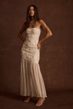 Daylight Blush Embroidered Maxi Dress