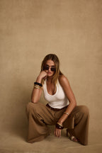 Nadine Tan Wide Leg Trouser