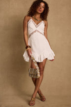 Essence White Trapeze Mini Dress
