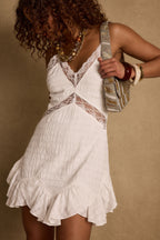 Essence White Trapeze Mini Dress