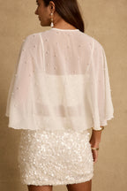 Isadora Pearl Embellished Cape