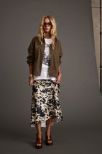 Kacey Cowhide Maxi Skirt