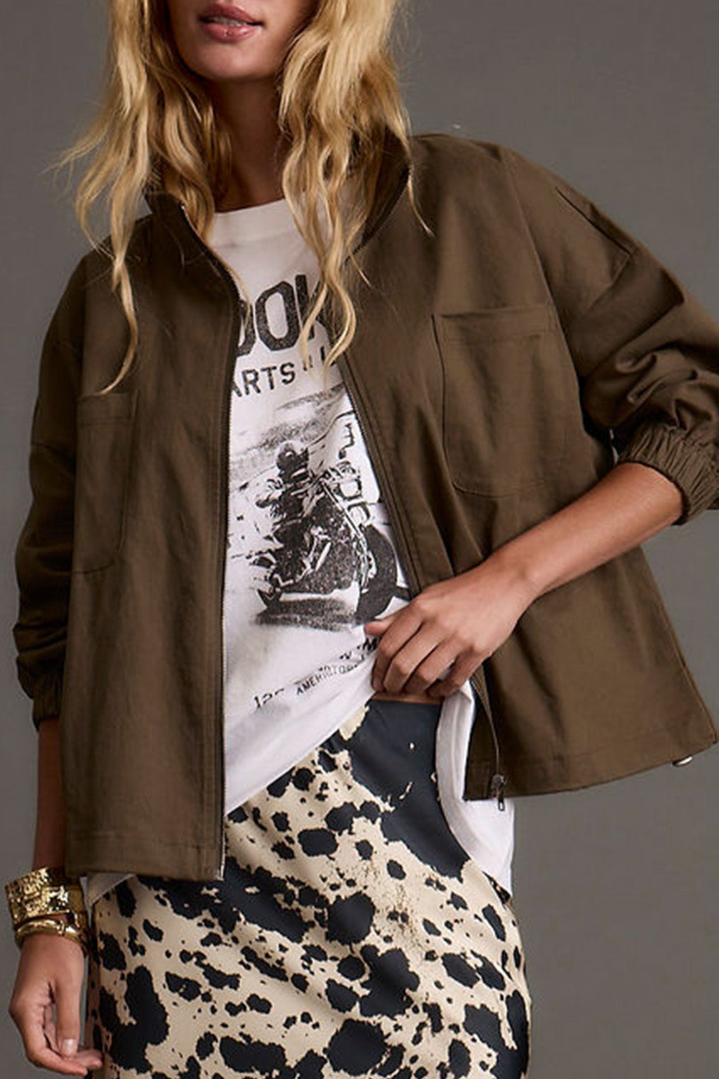 Fairfax Olive Canvas Relaxed Fit Utility Jacket