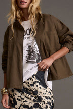 Fairfax Olive Canvas Relaxed Fit Utility Jacket