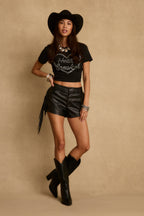 Heartbreaker Black Rhinestone Graphic Tee