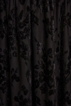 Hollow Black Burnout Halter Maxi Dress