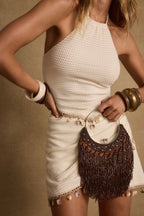 Isla Ivory Shell Trimmed Top