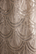 Izzie White Beaded Mini Dress