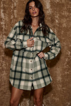 Kellan Emerald Plaid Mini Dress