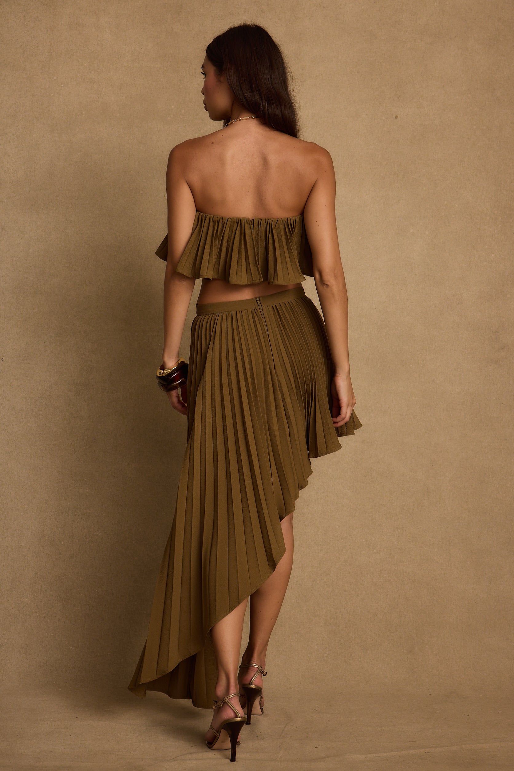 Lima Olive Crop Top
