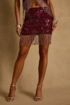 Luna Cove Mulberry Mini Skirt