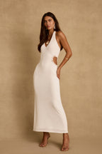 Luna Del Mar White Maxi Dress