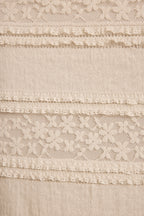 Melrose Ivory Long Sleeve Lace Maxi Dress