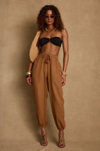 Midsummer Clay Linen Joggers