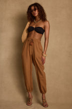 Midsummer Clay Linen Joggers