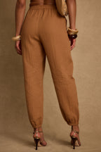 Midsummer Clay Linen Joggers