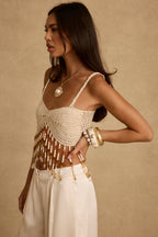 Mai Tai Mirage Crochet Beaded Top