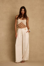 Mai Tai Mirage Crochet Beaded Top