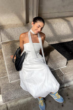 Mallorca White Strapless Top