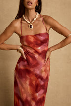 Maris Plum Floral Maxi Dress
