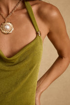 Melani Chartreuse Midi Dress