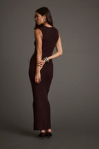 Natasha Espresso Sweater Midi Dress